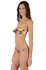 Vivid Tie Front Bandeau Bikini