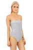 Metallic Silver One Piece