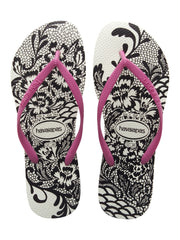 Slim Lace - White/Pink