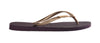 Slim Logo Metallic - Aubergine